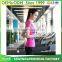 Custom womens 100% polyester sublimation gym fittness t shirt dry fit sport tee shirt