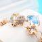 Cheap Fashion Golden Women Flower Buckle Waist Chains for Ladies