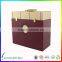 wholesale printing high quality wine bottle carrier 2 cardboard packaging box