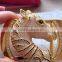 Gold Silver Plated Brass Cubic Zirconia Casting Pave Setting Fashion Jewelry