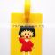 Shape Travel Luggage Tag Animation Soft PVC Airlines Bag Tag