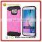 [UPO] Drop resistance dual layer flexible Silicon bumper Slim armor Hard plastic back Hybrid phone case for samsung galaxy s6