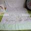 colorful flowers and stems embroidered hemstitched pillowcovers