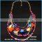 colorful pearl and crystal beaded necklace