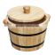 hot selling FSC&SA8000&BSCI pine kitchen wooden rice bucket with lid
