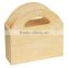 High quality tabletop decoration natural handmade unfinished wooden tissue box