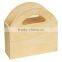 High quality tabletop decoration natural handmade unfinished wooden tissue box