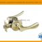 High security zinc alloy antique brass finish reversible tubular entrance door handle lock