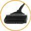 Dailyetech Dual USB 3.0 to SATA 15+7 Pin Data Power Cable Adapter 2.5" HDD Hard Drive