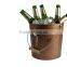 Galvanized Steel Rope Decor Rustic Wine Chiller Bucket