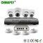 2016 Bottom Price IR 24 LEDs 3.6mm Lens P2P POE 1.0MP indoor 4CH 720P Surveillance System IP Camera Kit+NVR Kit PST-IPK04A