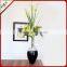 Wholesale high-grade transparent artificial blown clear glass vase for wedding