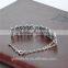 New Jewelry pave Jet stones 925 Sterling silver bracelet for woman Hot sale European Jewelry Anniversary Bracelet BR010