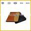 PU leather luxary notebook cover portfoilo with pen holder zip closure