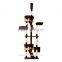 Pawhut Coffee Cream 260cm Cat Tree Kitten Activity Center