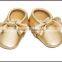 2016 Hot Top Quality Sale Color Optional Baby Moccasins Soft Sole Baby Shoes With Lovely Bow