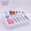 Make up puff brush cleaner egg 7pcs oval brush tool with retail box packing