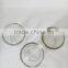 small Round empty wax glass decoretive glass candle holder