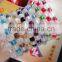 beautiful round glass bracelet fashion bail white pink black green