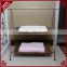 High quality metal craft & rattan woven home or hotel bathroom towel rack