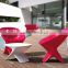 plastic OEM factory/ rotational PE outdoor furniture /rotomolding plastic table and chiar modern design OEM supplier