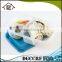 3 Compartment plastic lunch box with lid reusable
