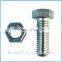 Carbon Steel White Hex Head Bolt and Nut