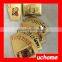UCHOME Top quality gold foil playing card with wooden box