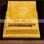 High gloss gold wooden storage box cigarette case