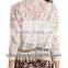 2016 autumn casual women sheer wholesale half sleeve short lace fringe cardigan blouse