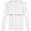 hot selling solid color white T-shirt Supply Type Cheap Price 100% Cotton Men's Long Sleeve T Shirt