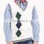 branded basic argyly intarsia boys kids sleeveless sweaters