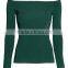 Ladies' Slim Fit Off the Shoulder Long Sleeves Tube Top Lady Blouse & Top
