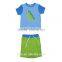 2017 Lately Fashion Summer Kid Clothes Boy Short Shirt And Pant Clothing Sets