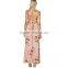 Lady Sexy Split Dress Floral Off Shoulder Party Maxi Dress