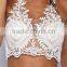 Runwaylover 5453 Hot Sale Ladies Embroidery V-neck Crop Top