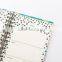 Spiral binding hardcover planner custom,full color printing personal notebook