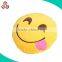 funny face printing pillow square shaped backpack pillow