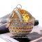 golden rhino 2017 fancy clutch bag /gold blu rhinostone purse Evening handbag Gorgeous Bridal Wedding Purse Party bag Handbag