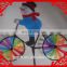 Factory wholesale christmas decoration bicycle kids toy windmill
