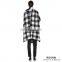 Wholesale Custom Autumn Ladies Fancy Knitted Lattice Pattern Cashmere Sweater Poncho Shawl