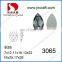 DZ-3065 drop shape flat bacl sew on crystal stones for clothing