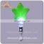 Led five star glow stick for kids