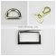 Bag metal accessory Tri glade belt buckle hook and ring