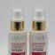 Screen Printing Handling 100ml Plastic Cosmetic Lotion Bottle with Golden Pump
