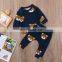 cotton 2 pieces baby boy boutique sleep boy clothing sets