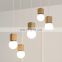 Home decor modern nordic natural wooden pendant chandelier light