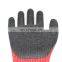 Durable Puncture Resistant Latex Coated Cut Gloves Textured Face Anti Cut Safety Work Gloves Anti Slip Construction Grip Gloves