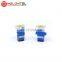 MT-1032-DC-SC Wholesale Blue Fiber Optic SC Female Connector Singlemode SC UPC Simplex Adapter With Flip Type Dust Cover