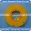 Center locator for floor scrubber brush parts